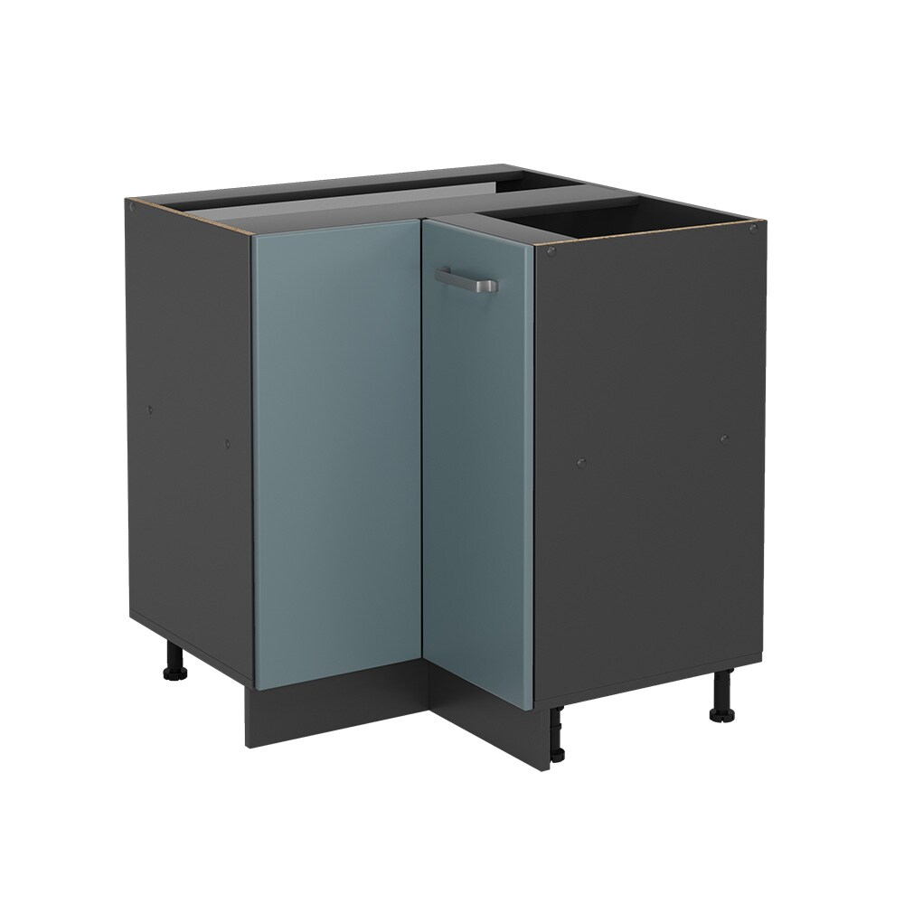Vicco Eckunterschrank Küchenschrank R-Line Solid Anthrazit Blau Grau 87 cm modern
