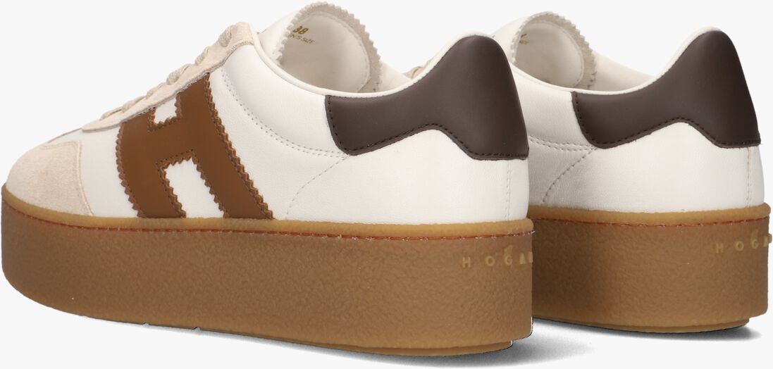 witte hogan lage sneakers h681 allacciato h