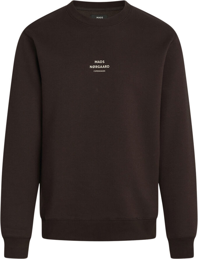 Mads Nørgaard - Copenhagen Standard Crew Logo Sweat Black coffee