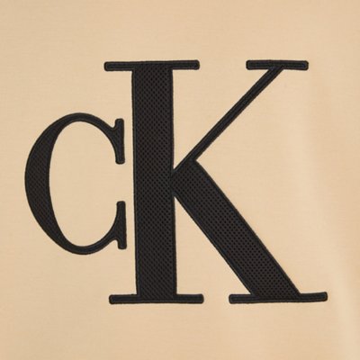 Sweatshirt homme Perforated Monologo Crew Neck CALVIN KLEIN