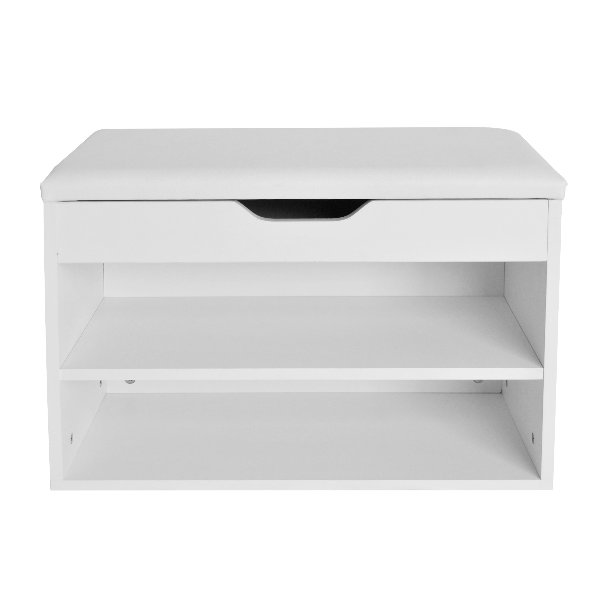 Schuhbank 60 x 30 x 41 cm weiss