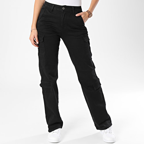 Pantalon Cargo Femme Noir