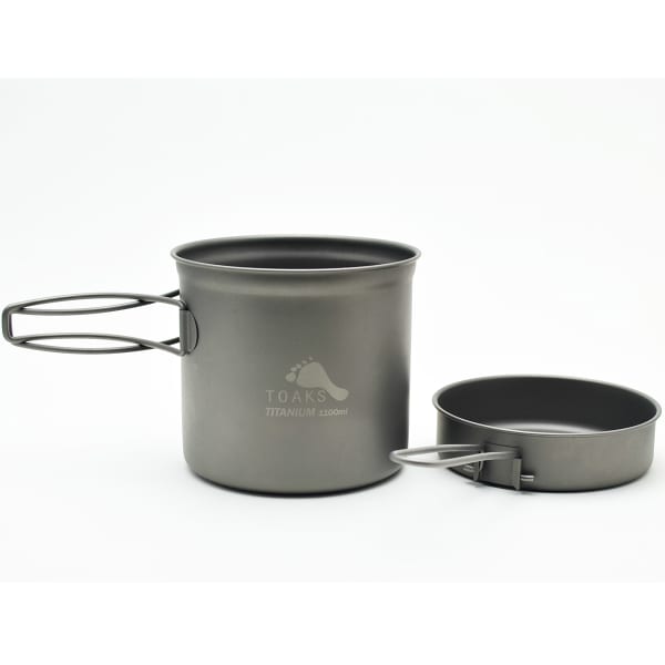Popote randonnée TOAKS TITANIUM 1100ML POT WITH PAN