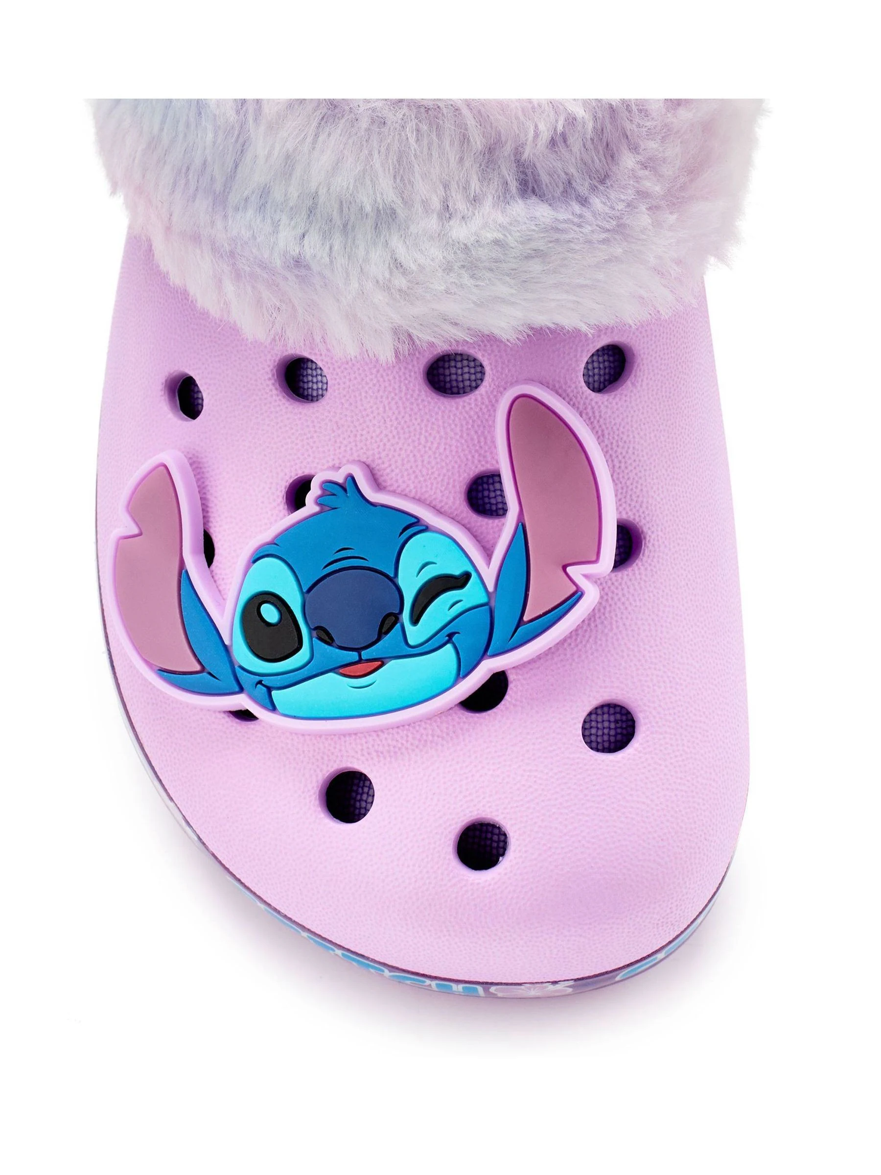 Vanilla Underground Disney Stitch klompen met voering van imitatiebont voor meisjes