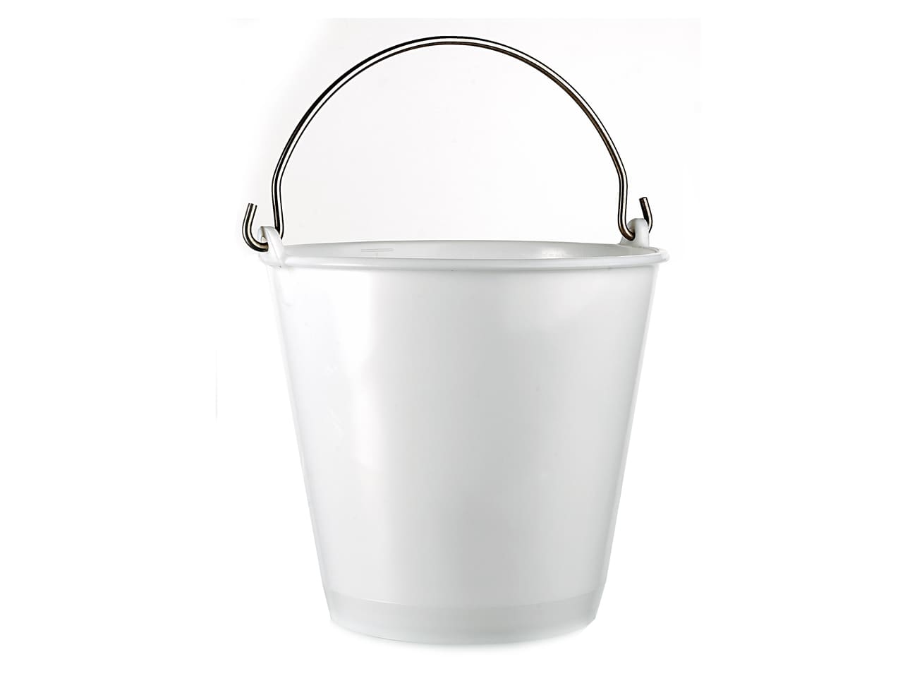 Seau en plastique blanc - 12 litres