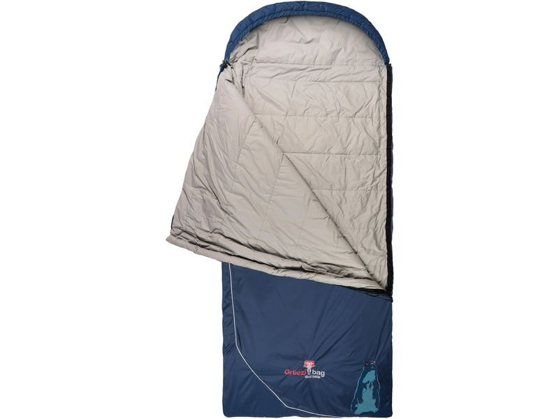 Grüezi Bag Schlafsack Biopod Wolle Murmeltier Comf. XXL Nig Leichter 3-Saison-Schlafsack in Deckenform