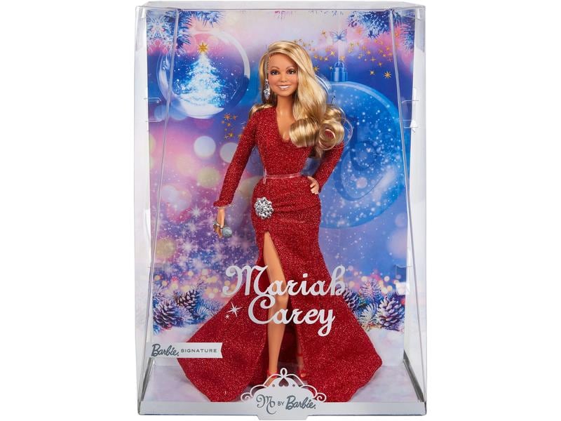 Barbie Puppe Barbie Signature Mariah Carey Holiday Celebrat Sammelpuppe mit glänzender Robe