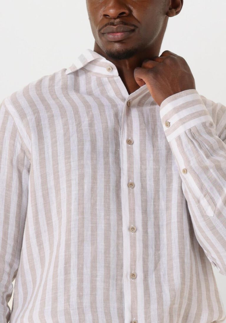 witte profuomo klassiek overhemd shirt x-cutaway linen