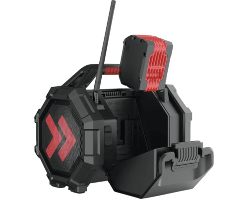 PerfecPro ROCKTAGON bouwplaatsradio met DAB+ en FM, Bluetooth, AUX-ingang en USB-ingang, OCT-18V