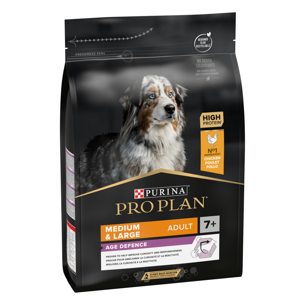 Pro Plan Adult 7+ Medium & Large Age Defence Kip3 kg