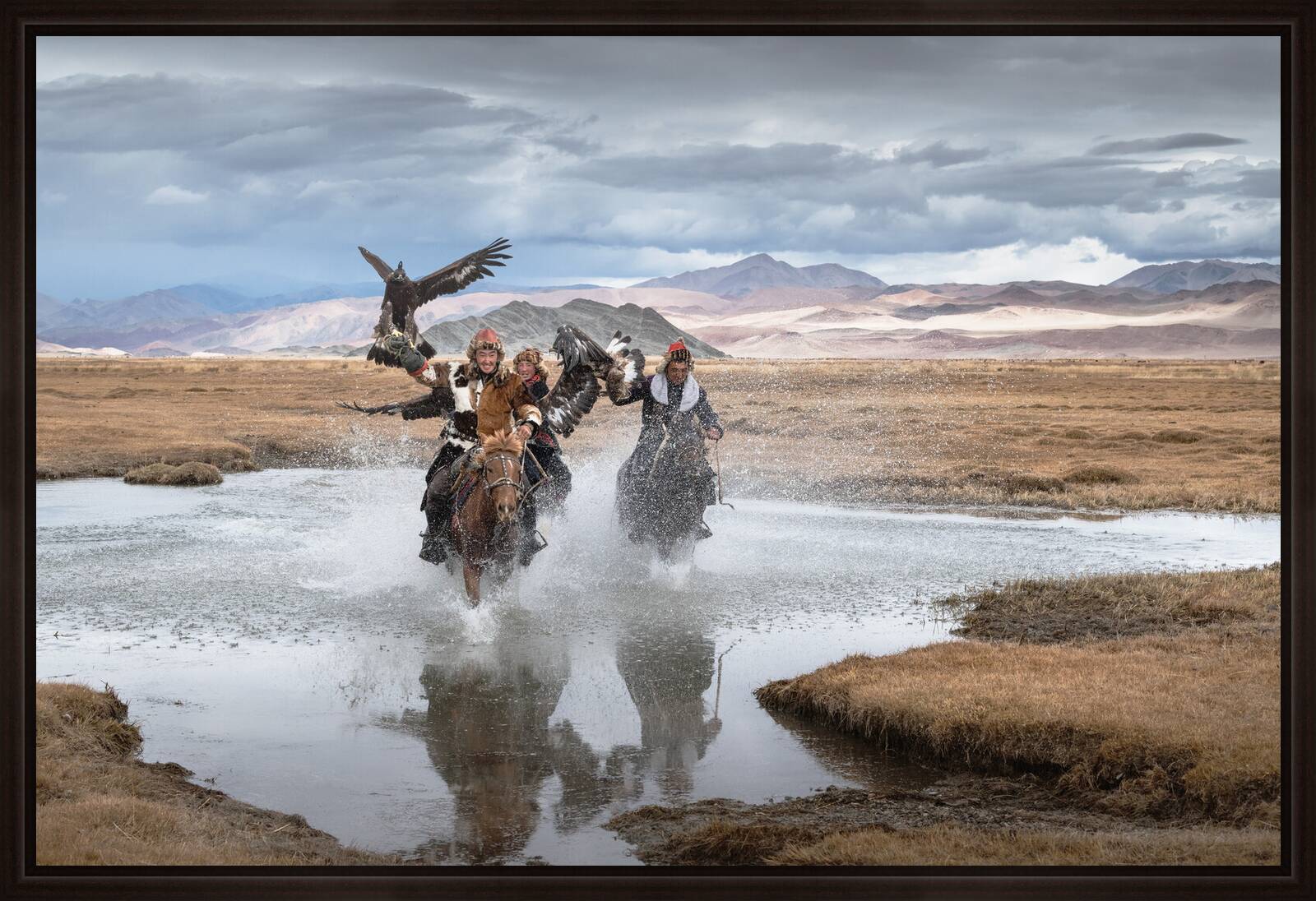 Mongolia Eagle Hunters III by Daniel Kordan - Limited Edition. Edition of: 150. Signed.