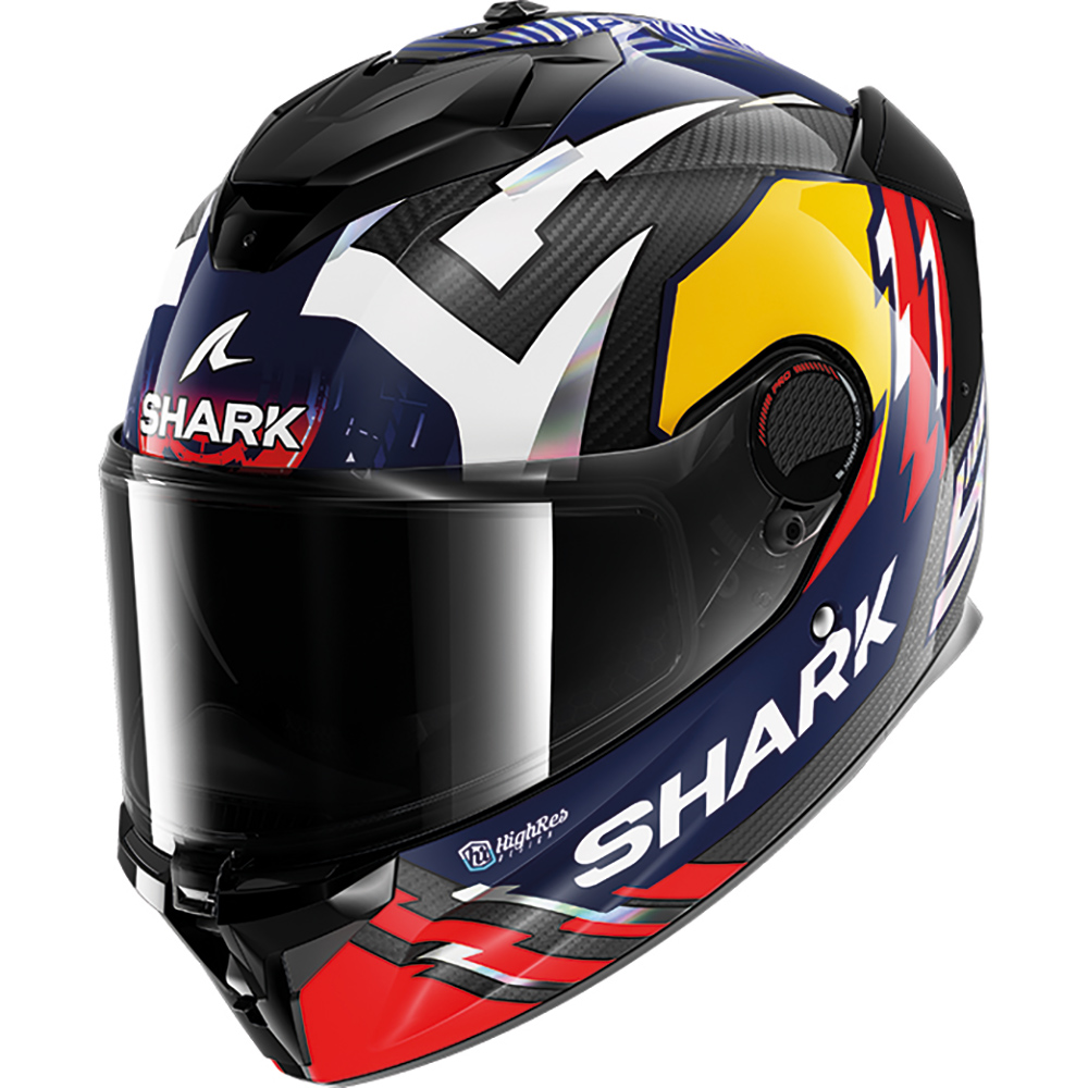 Shark - Casque Spartan GT Pro Replica Zarco Signature Carbon Navy / Carbone / Rouge / Jaune
