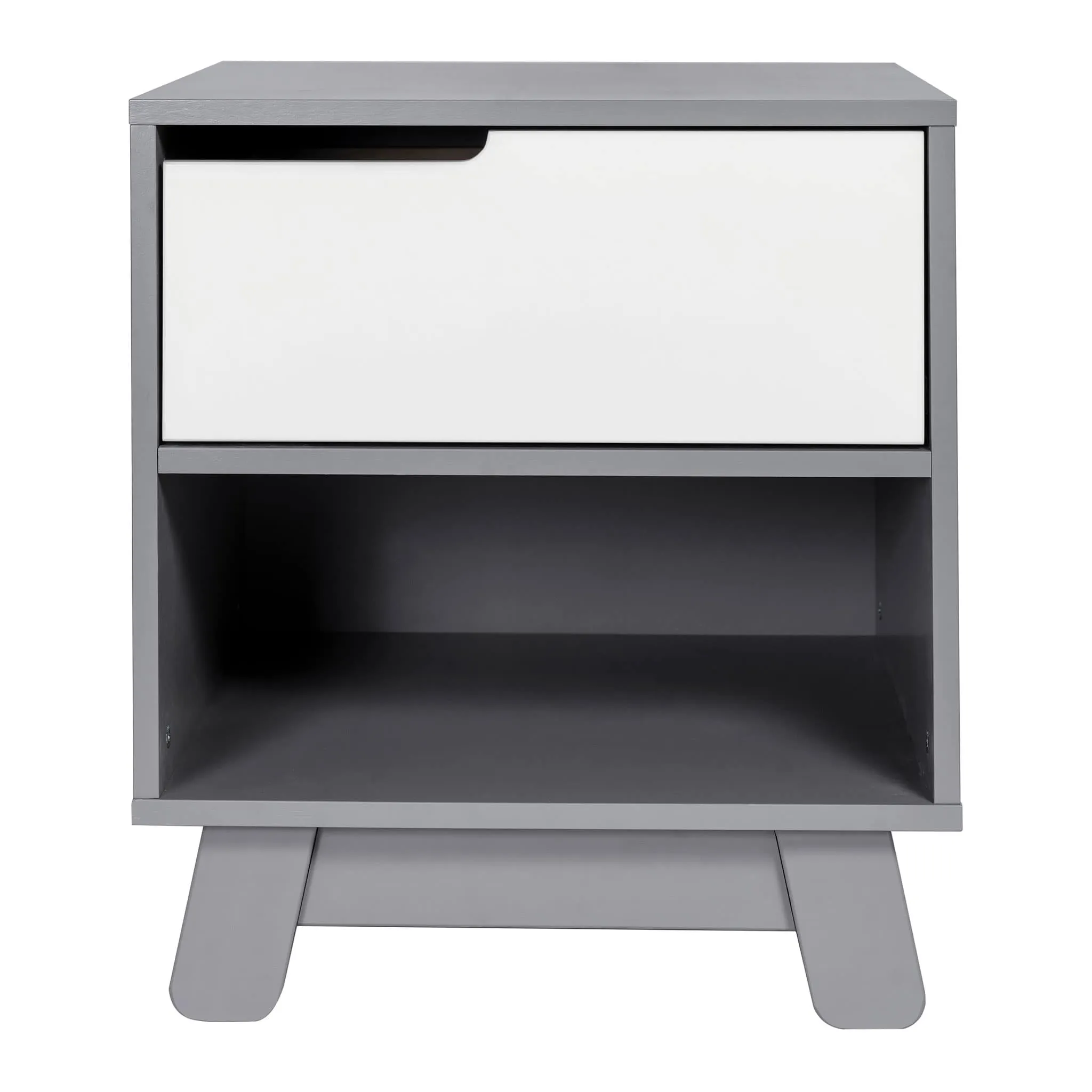 Babyletto Table de Nuit Hudson avec port USB - Grey  Blanc