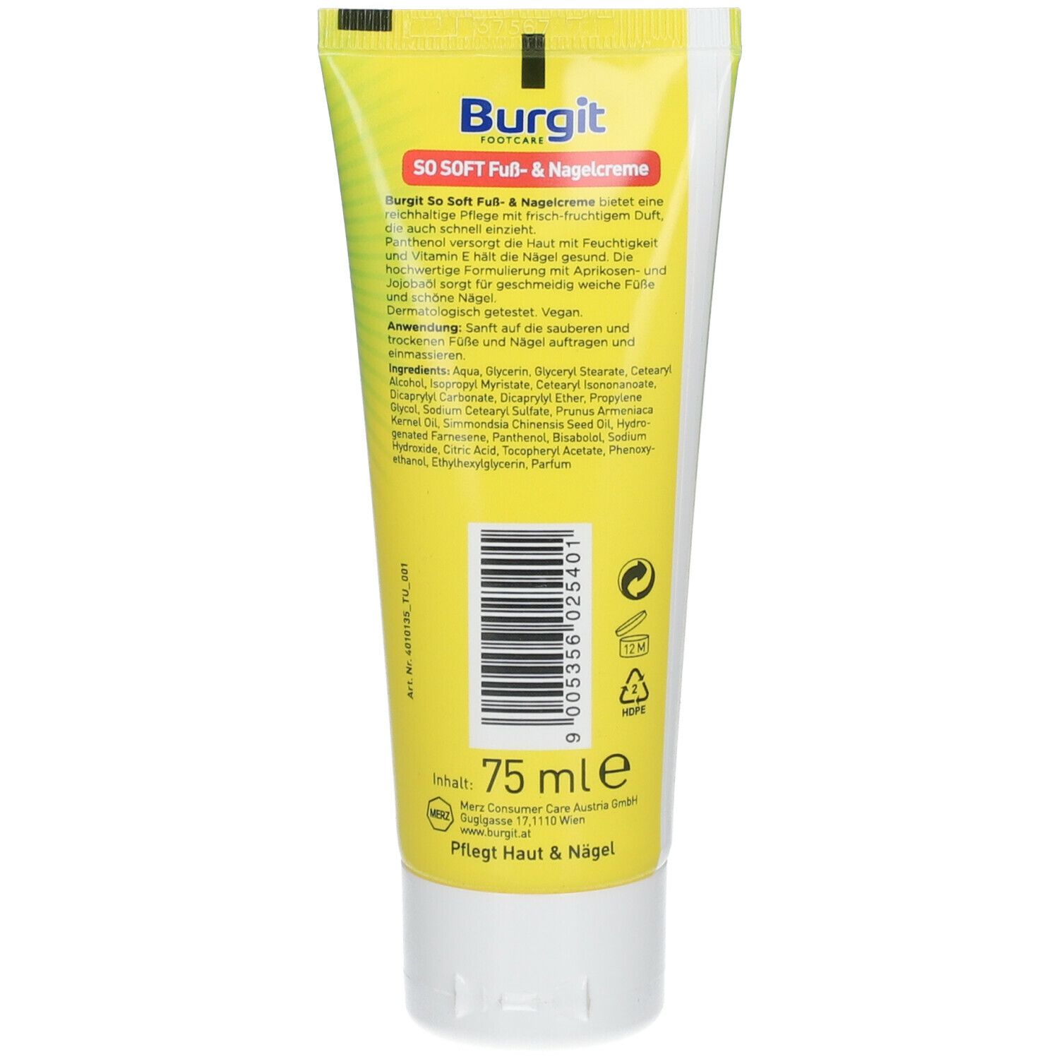 Burgit So Soft Fuß & Nagelcreme