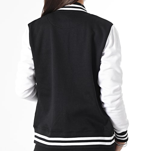 Veste Teddy Femme TB218 Noir Blanc