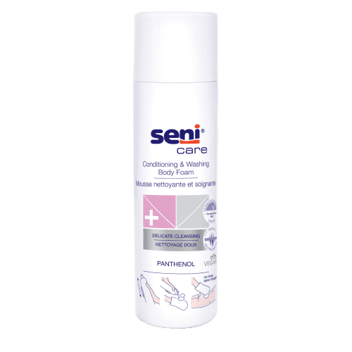 Mousse nettoyante et soignante Seni Care flacon pulvérisateur de 500ml