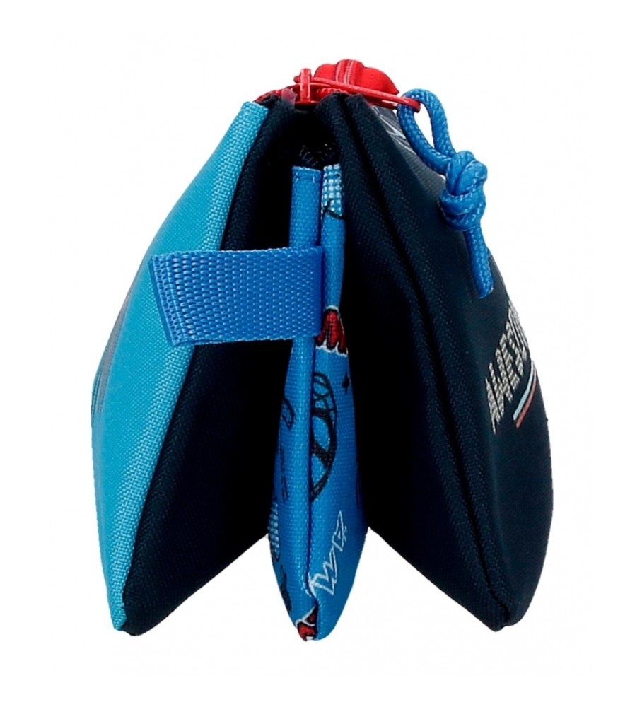 Estojo para lápis Joumma Bags Homem-Aranha - Incrível! Três compartimentos - Azul