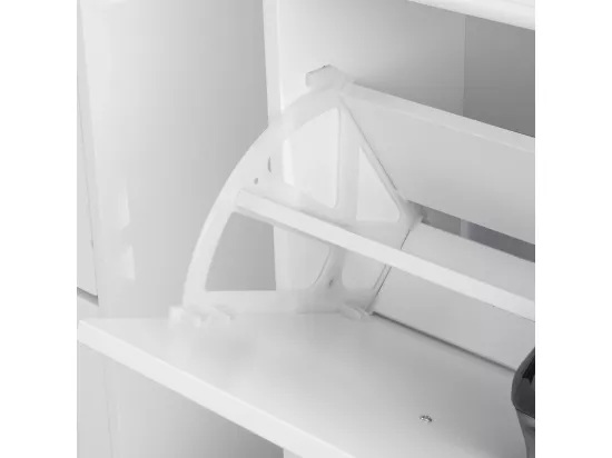 Meuble de Rangement à Chaussures Armoire à Chaussures Commode à Chaussures 2 abattants, FSR78-W