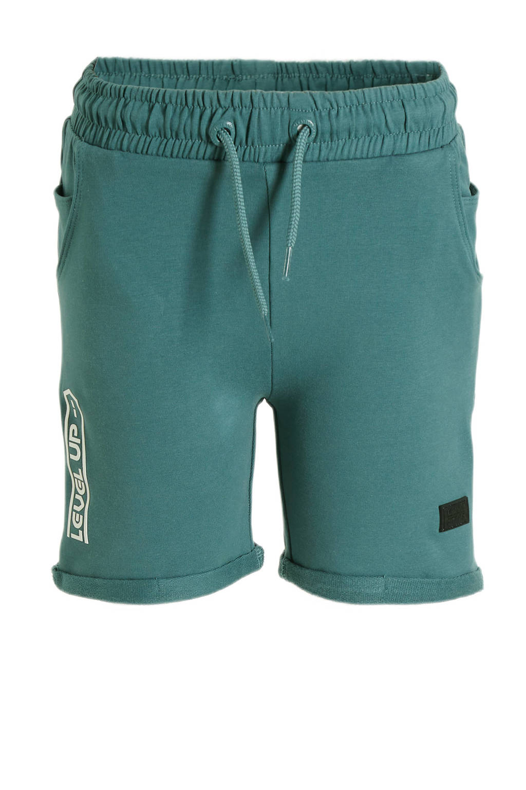 Orange Stars sweatshort Prosper petrol