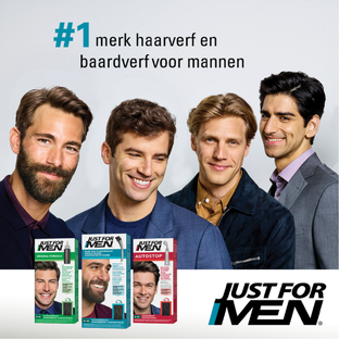 Just For Men Snor & Baard  Haarkleuring - M45 Donkerbruin 1ST