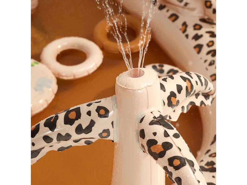 Swim Essentials Planschbecken Beige Leopard Ø 210 cm Aufblasbarer Spielpool