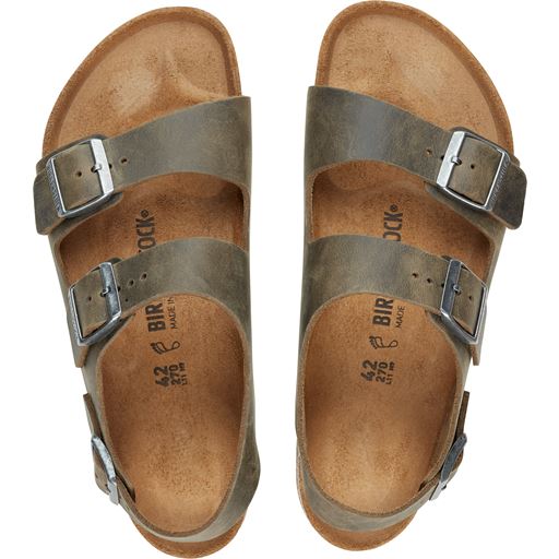 Birkenstock Milano Sandaler, Faded Khaki, 45