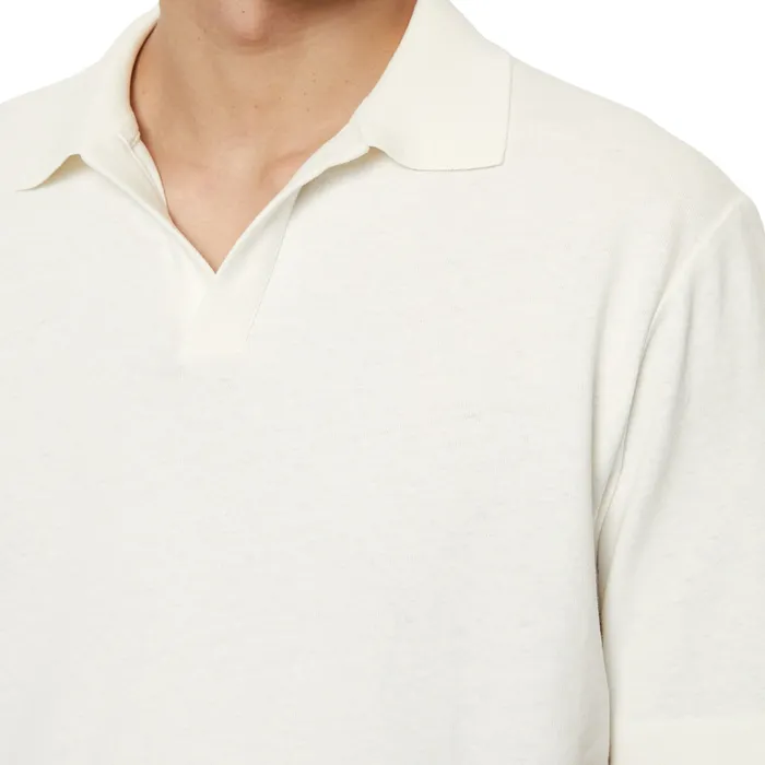 Marc O'Polo Regular Cotton Linen Mix Polo Heren