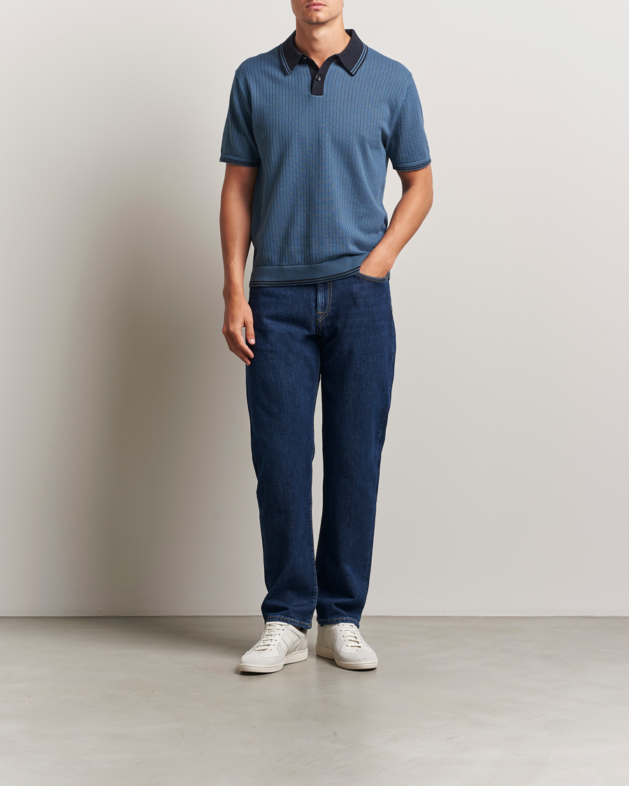 PS Paul Smith Knitted Polo Blue