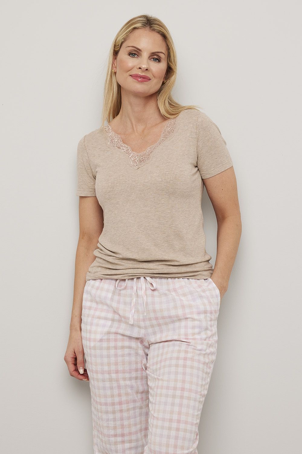 Pyjamastopp med korte ermer Alice