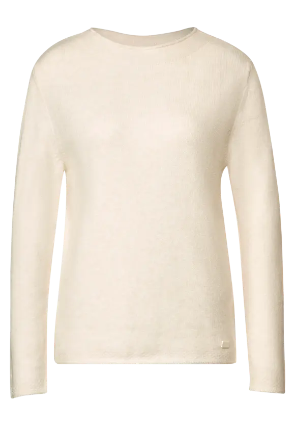 Pullover in Melange Optik - cream white melange