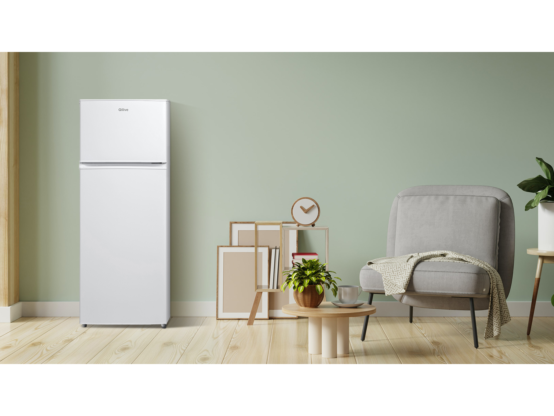 FRIGORÍFICO 2 PORTAS QILIVE Q.6602 BRANCO E 204L