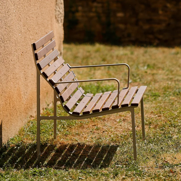 HAY - Traverse Outdoor Lounge Bank, Aluminium / Esche geölt