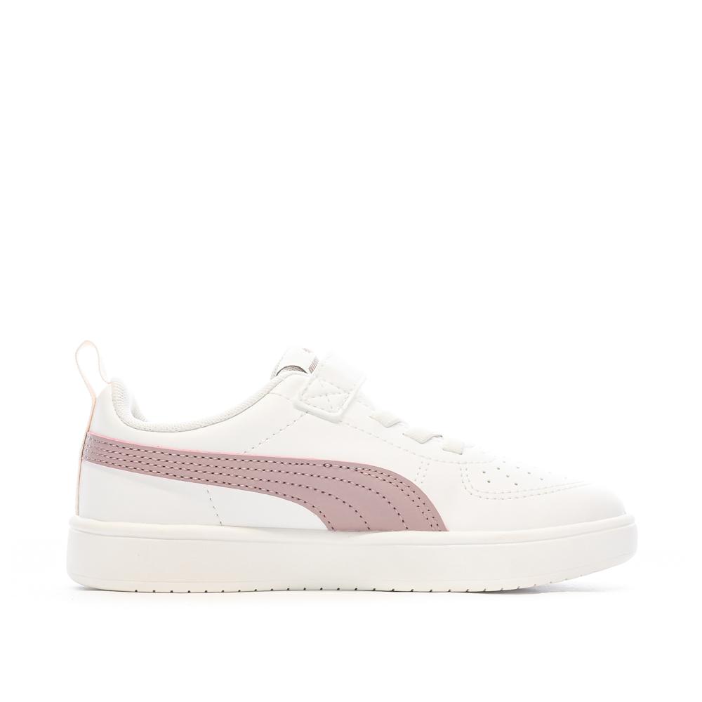 Puma Baskets Blanches/Violet Fille Puma Rickie