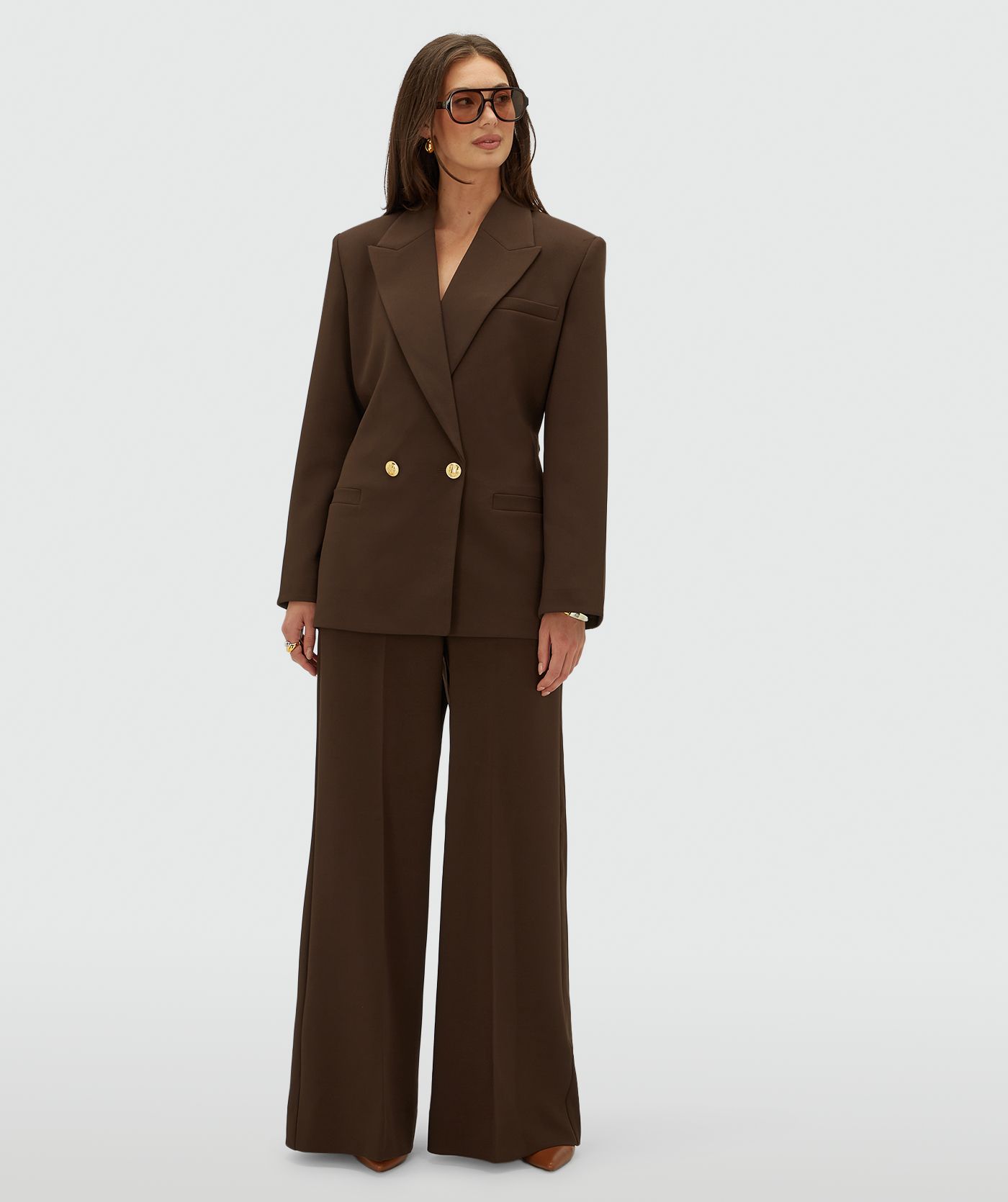 JV-DEE oversized blazer - brown