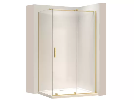 Cabine De Douche Rea Montana 110X90 Brush Gold