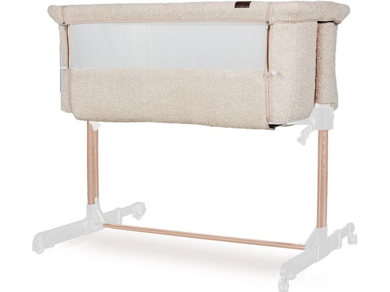 Quax Beistellbett Side-By-Side Sheep Boucle Platzsparendes und bequemes Kinderbett