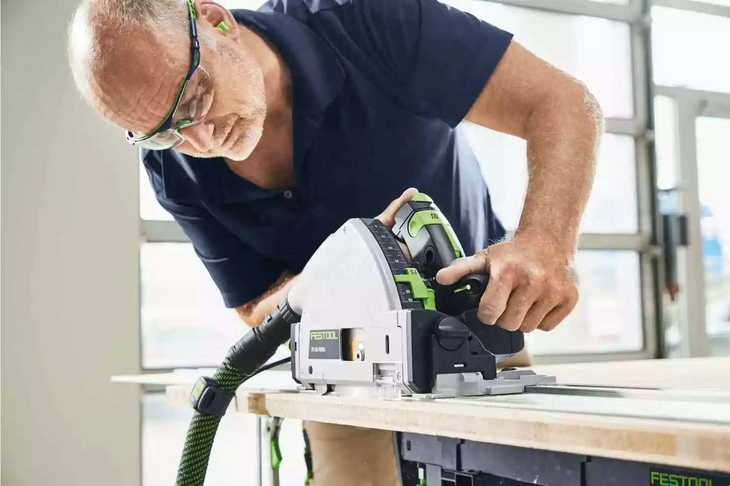 Festool TS 55 FEBQ-Plus Invalcirkelzaagmachine in systainer - 1200W - 160mm
