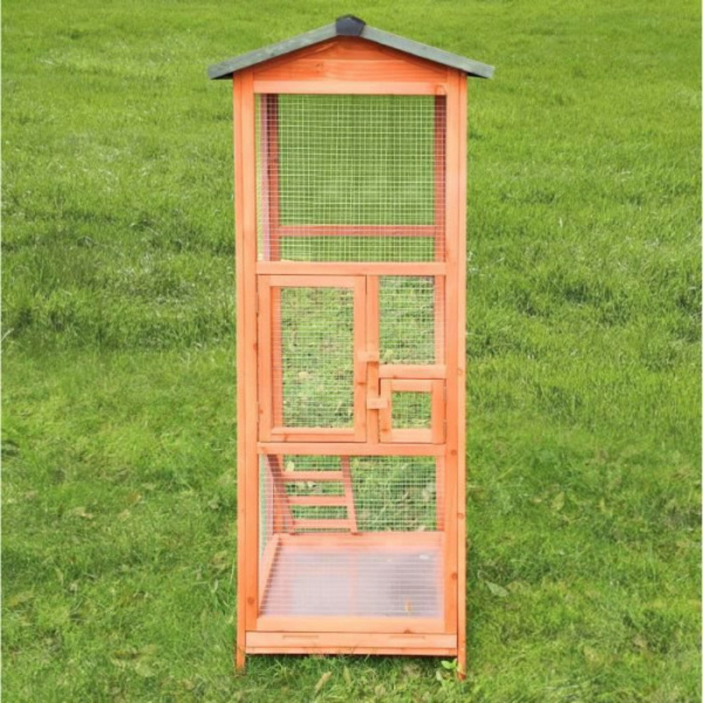 Cage a oiseaux titi - 65x65x165cm - bois