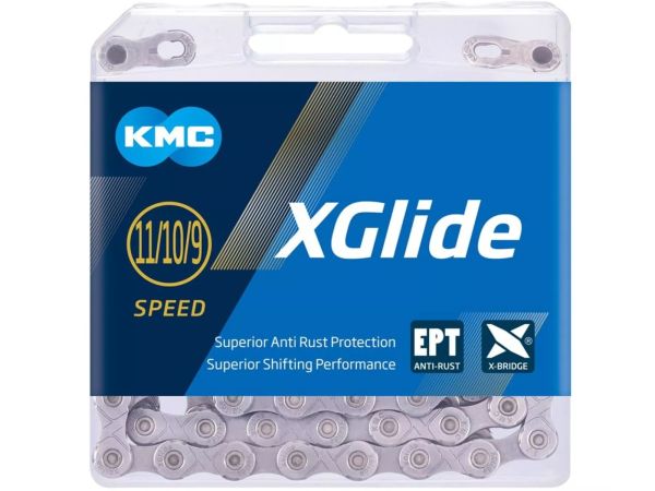 KMC X-Glide EPT Cues 9/10/11-Speed Kæde, 118 Link
