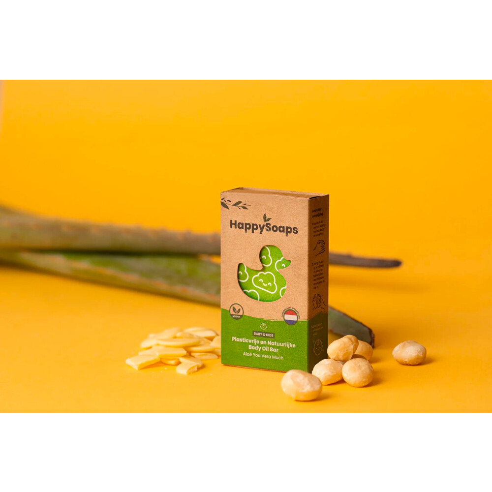 HappySoaps Baby & Kids Body Oil BarAloë You Vera Much61 gr