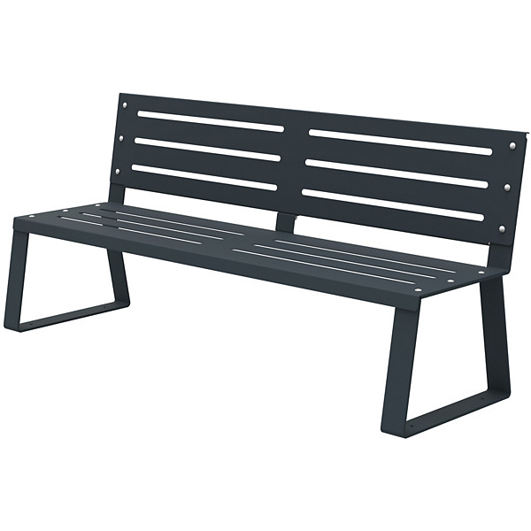Banc à fixer ballade metal -  anthracite mat 7016