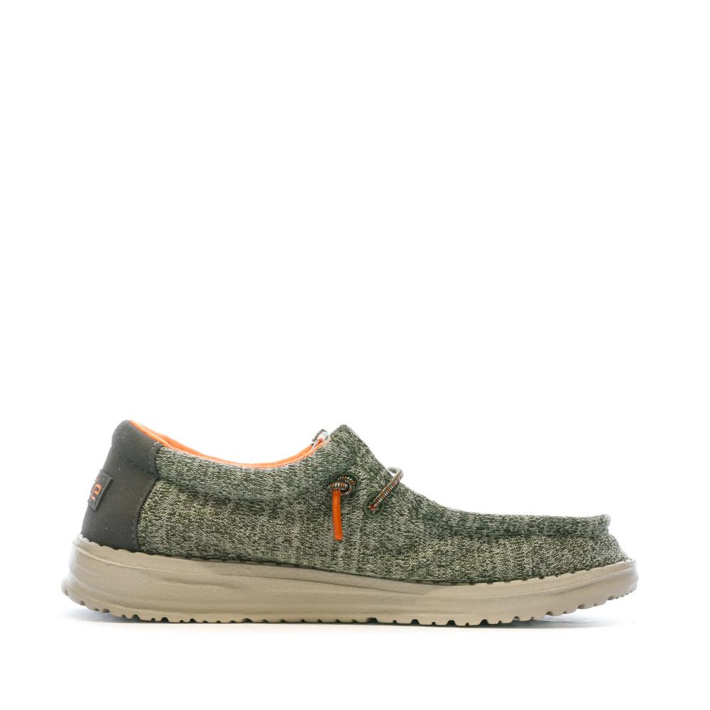 Hey Dude Chaussures Grises/Kaki Garçon Hey Dude Wally Youth