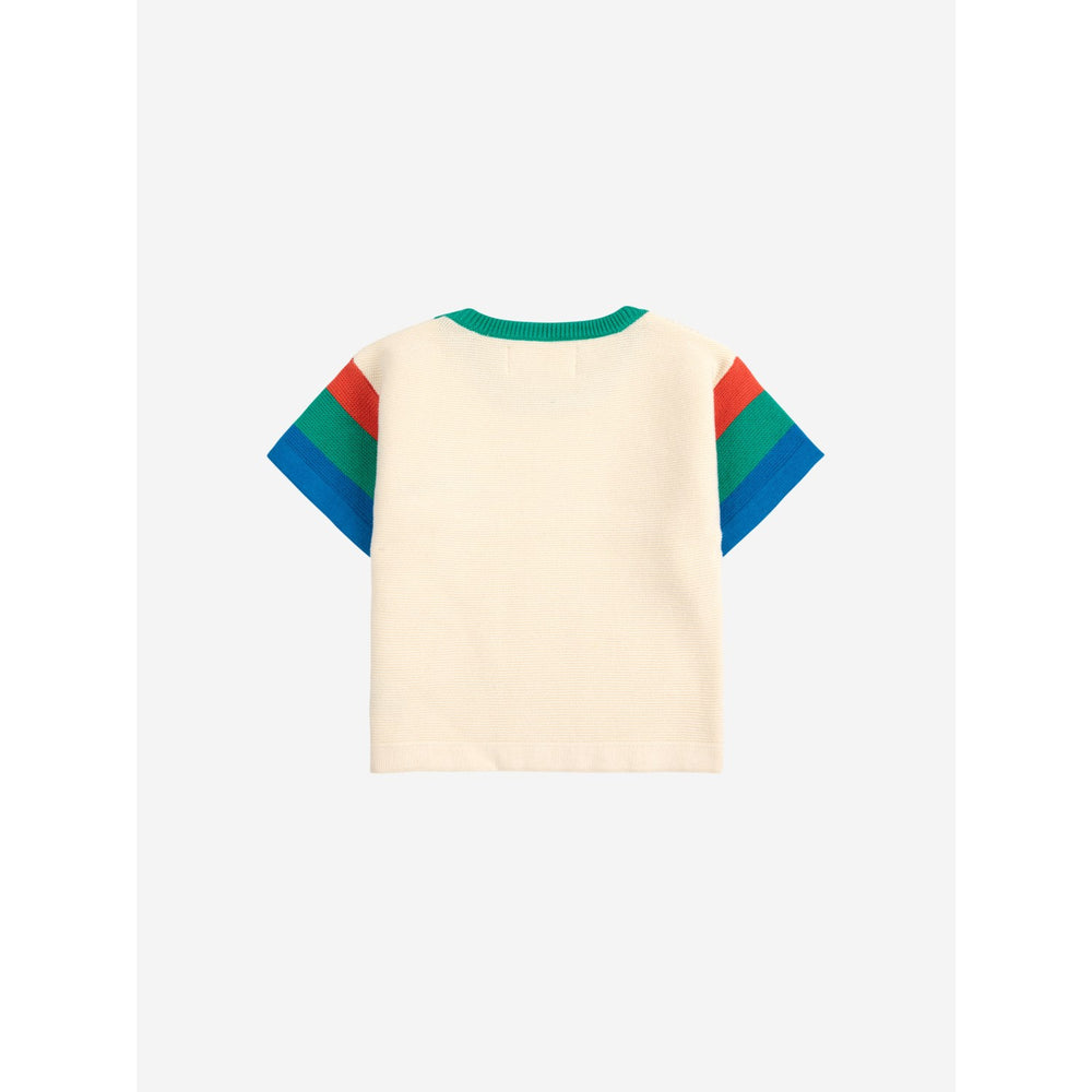 Køb Bobo Choses Offwhite Farve Block Strikket T-Shirt