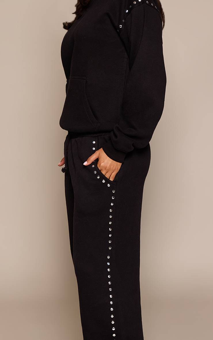 Noir Joggers Petite Avec Détails Cloutés