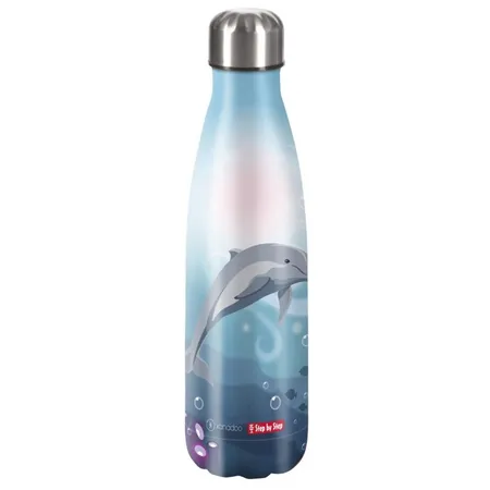 Step by Step Isolierte Edelstahl-Trinkflasche 