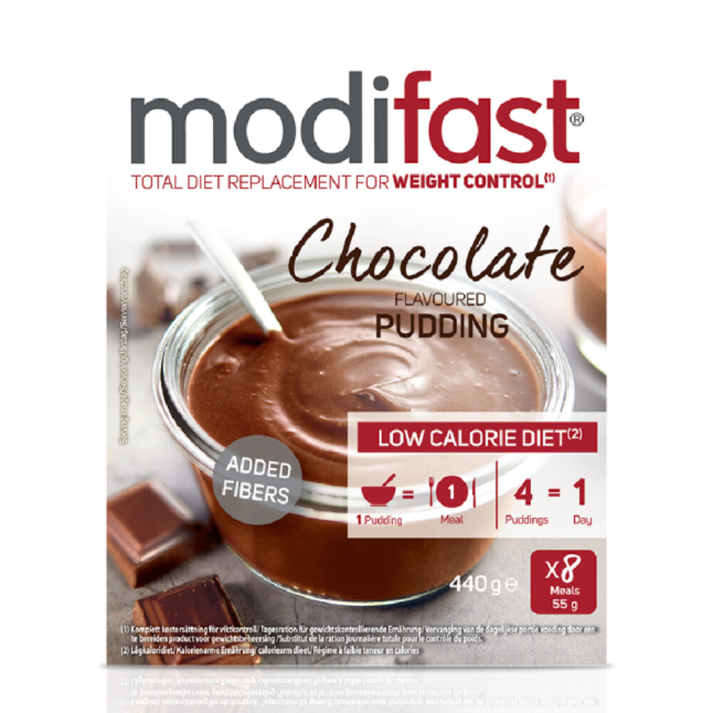 Modifast Intensive Pudding Chocolade8 x 55 gr