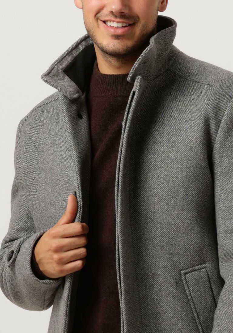 SELECTED HOMME grijze selected homme mantel slhreuben wool coat b noos