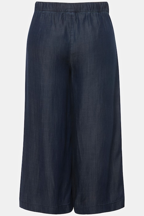 Lyocell-Culotte, Jeansoptik, Komfortbund, Marleneform