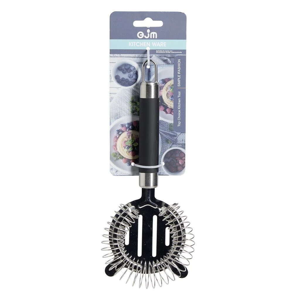 Passoire à cocktail en inox avec manche en plastique L.21,5cm