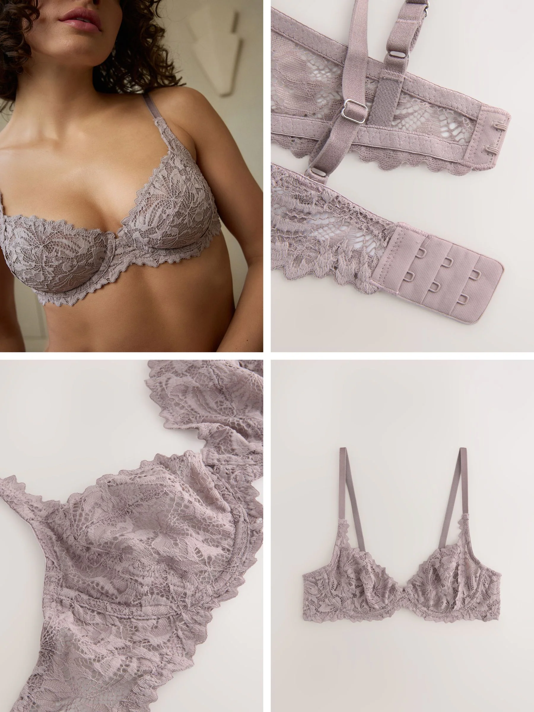 Taupe - Kanten ultieme comfortabele beha